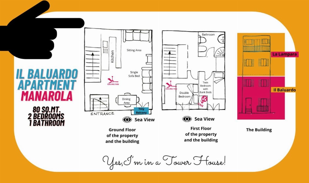 Il Baluardo Sea View Apartment on the Cliff